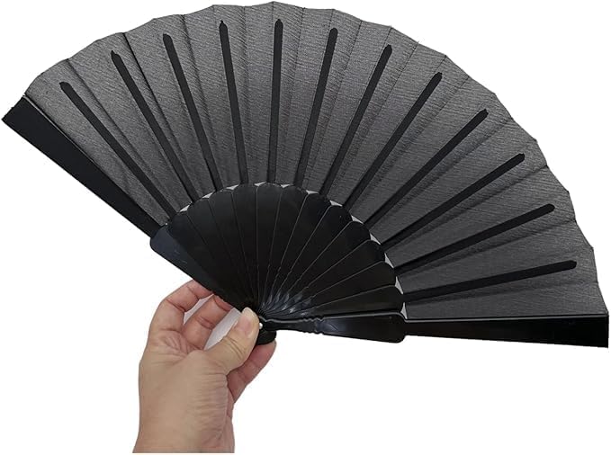 Elegant Chinese and Spanish style silk handheld folding fan by 7AGAT, ideal for weddings, performances, and festive decor.