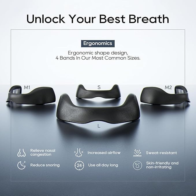7AGAT premium nasal dilator strips for snoring relief and congestion, shown as 30 adhesive support strips on the packaging.