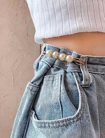 Stylish 7AGAT decorative hijab pin with beaded design and crystal accents, versatile for securing hijabs and accessories.