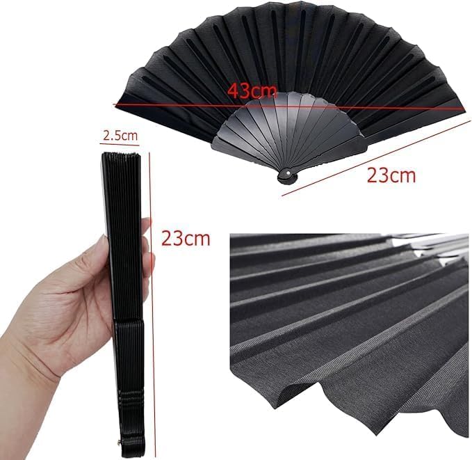 Elegant Chinese/Spanish style silk handheld folding fan with intricate design, ideal for weddings, parties, and festival decor.