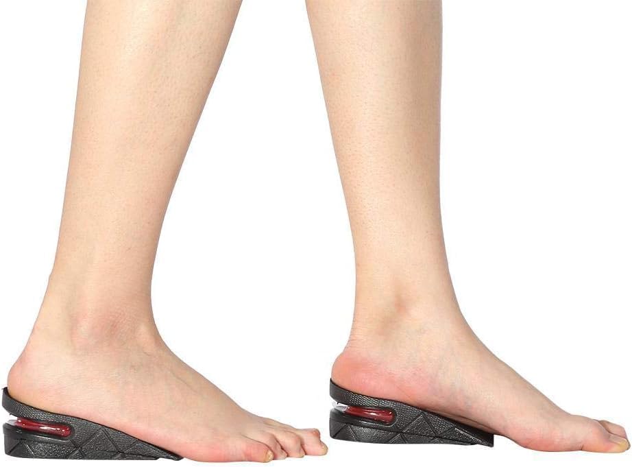 Adjustable layered height increase insoles with air cushion shock absorption for men and women, 3cm to 6cm heel lift by 7AGAT