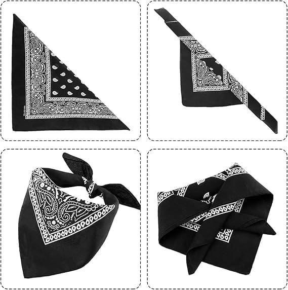 Unisex 7AGAT bandana versatile head scarf, neck wrap, face cover, and handkerchief in colorful fabric design.