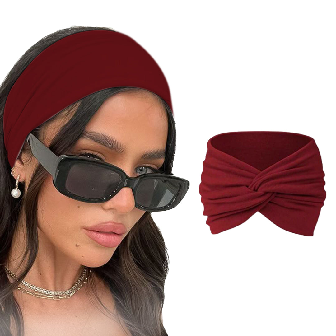 7AGAT knitted cotton headband for women and girls, featuring a cute knot design and soft, breathable cotton fabric.