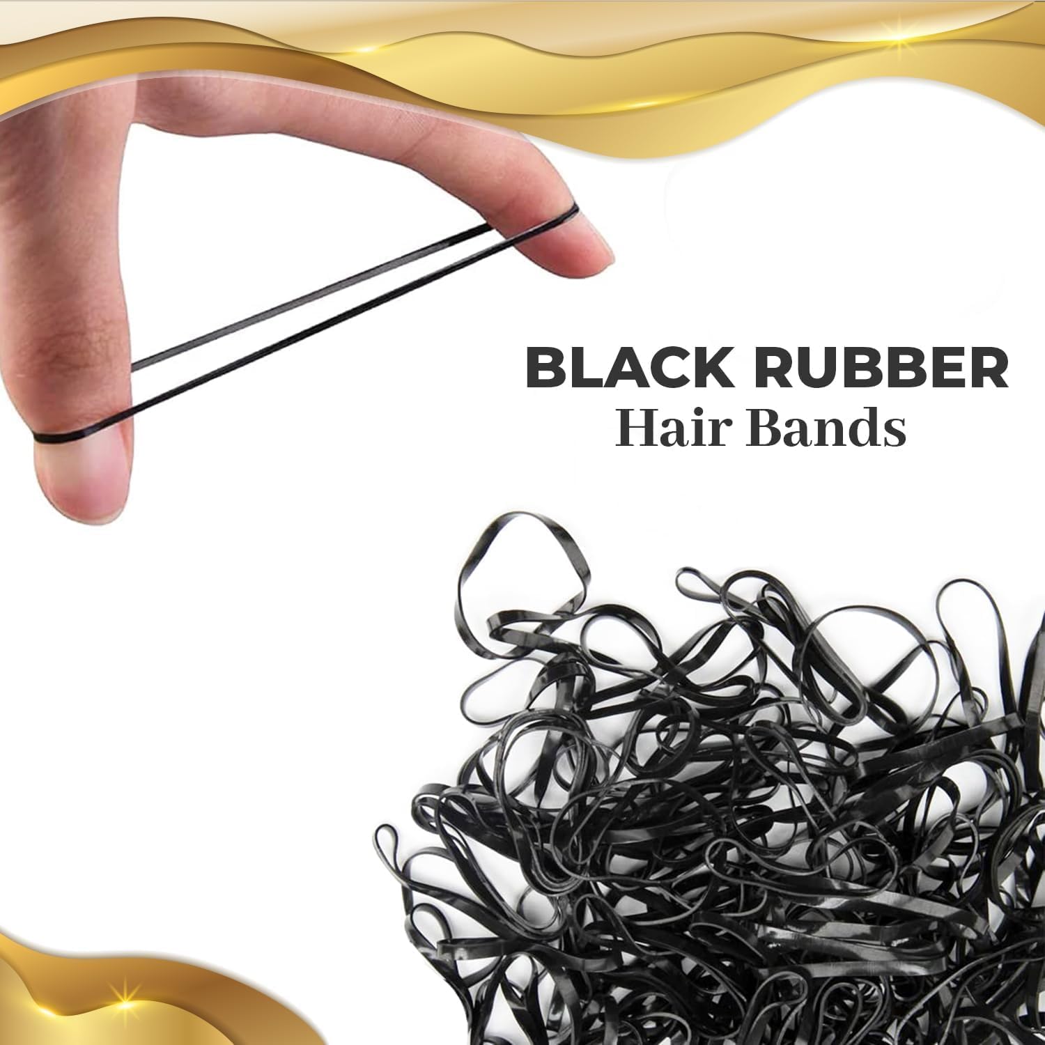Set of 7AGAT elastic hair bands and ponytail holders in various colors for women and kids, suitable for tying back hair.