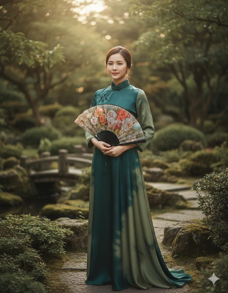7AGAT hand fan with durable plastic and leather, featuring a double-sided floral pattern, foldable and easy to carry for events and décor.