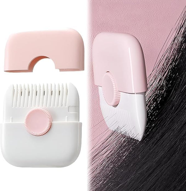 7AGAT 2-in-1 hair cutting comb with dual-sided stainless steel blades, ideal for trimming and styling men, women, and kids.