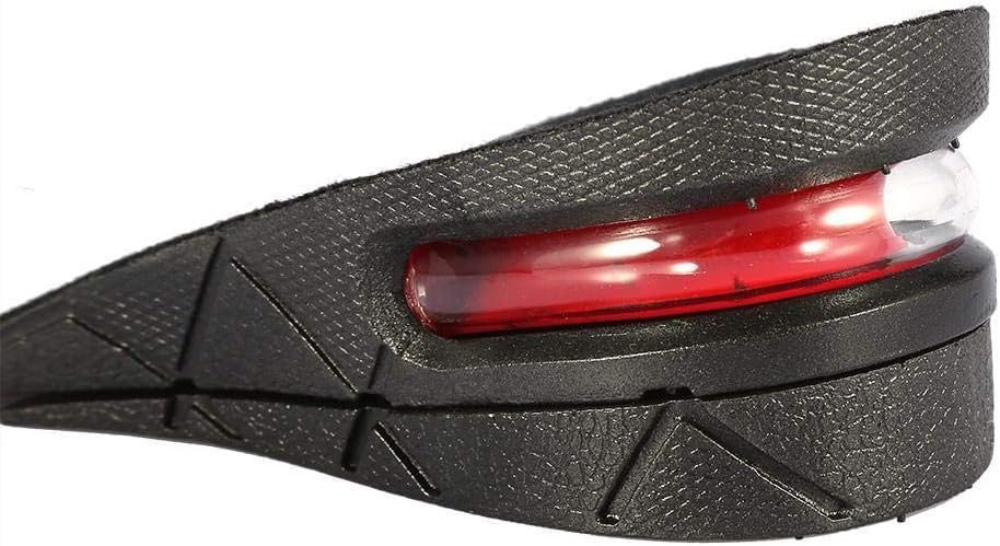 7AGAT invisible height increase insoles with adjustable layered heel lift and air cushion for shock absorption in men's and women's shoes.