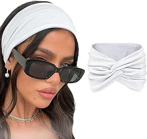 Cute knitted cotton women's headband with a knot design, 7AGAT turban style headwrap for women and girls, soft and comfortable accessory.