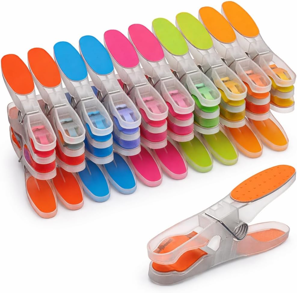 Colorful 7AGAT clothespins with non-slip silicone for delicate garments, weather-resistant, eco-friendly, and reusable laundry clips.