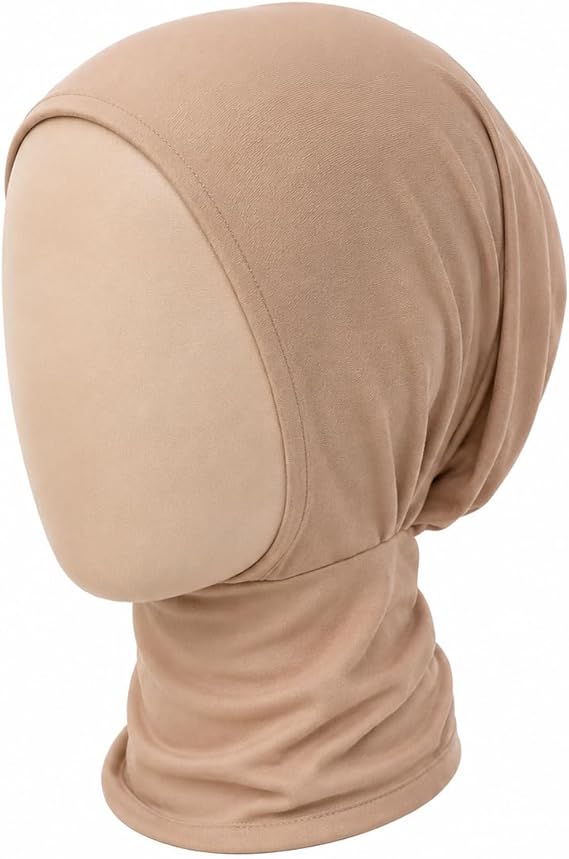 Kuwait Hijab Bonnet Cap by 7AGAT, soft stretch fabric, breathable lightweight inner hijab cap for daily wear, shown in image.