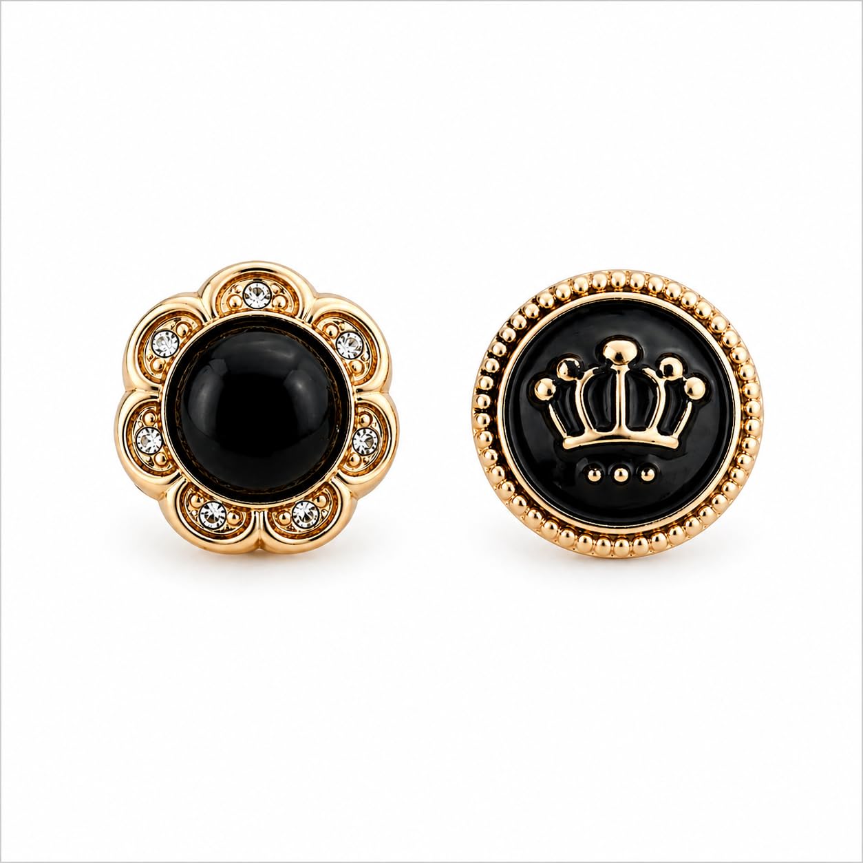 Pair of 7AGAT magnetic hijab pins with metal clip, strong hold, no-damage design, set of two for secure scarf styling.