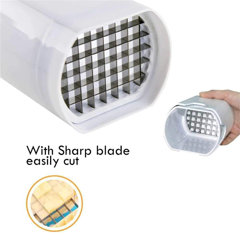 7AGAT manual French fry potato cutter for slicing potatoes and vegetables into homemade fries, peeling, grating, and slicing tools.