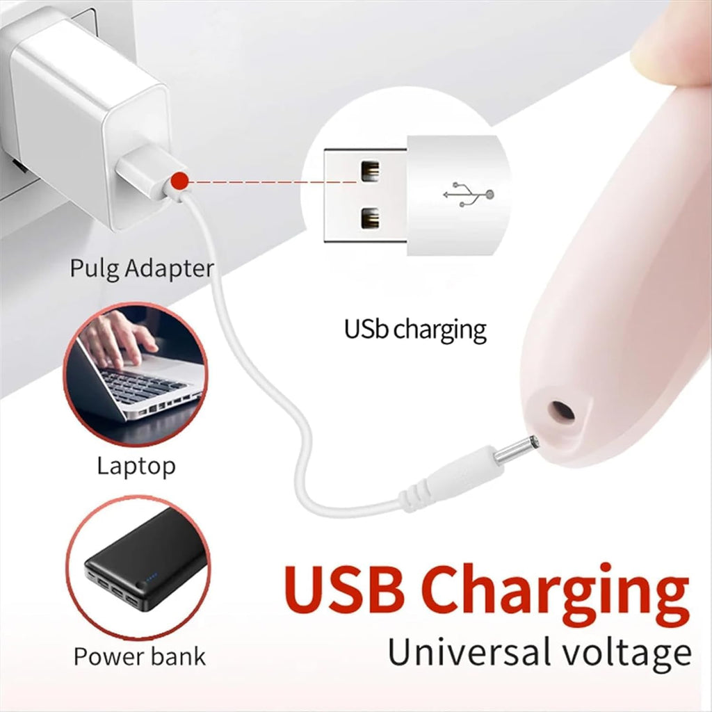 USB Rechargeable Electric Foot File with 2 Speeds for Heel Callus Removal – Portable Size