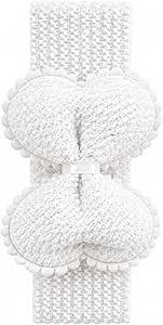 Set of 7AGAT baby headbands with soft elastic bands and bow designs, suitable for toddlers and girls' daily wear.