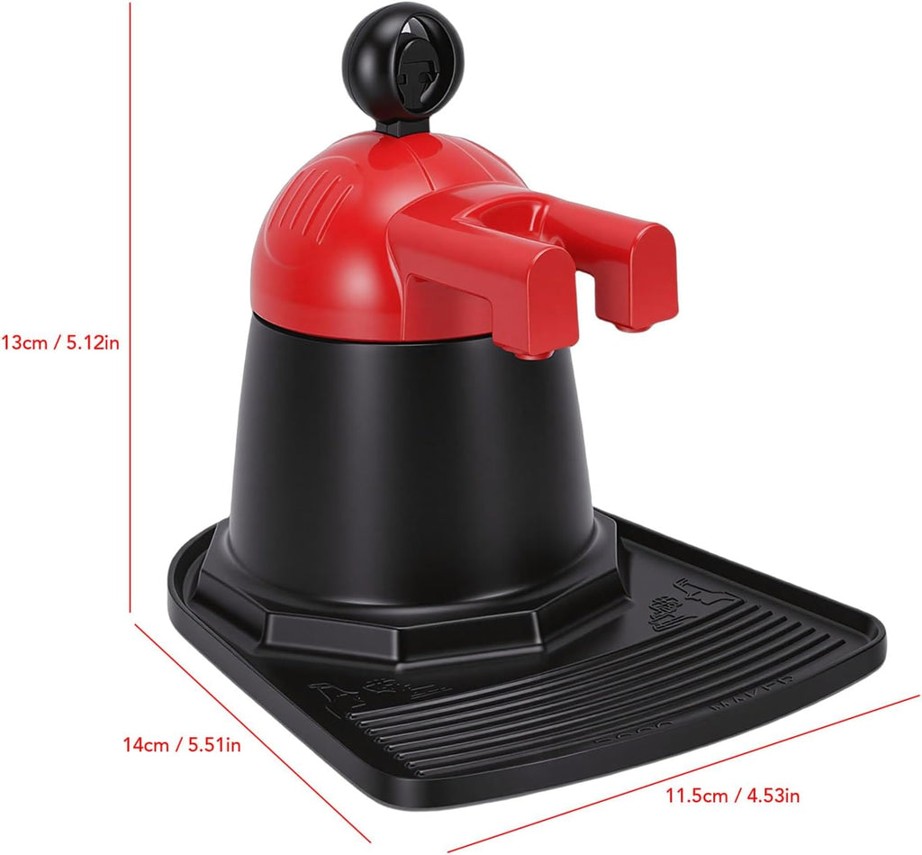 7AGAT manual drip coffee maker, compact coffee brewing device for home and office use with glass carafe and stainless steel filter