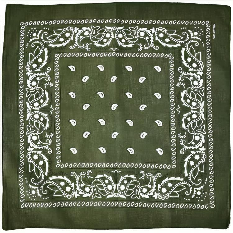 Unisex 7AGAT bandana scarf used as head wrap, neck gaiter, face cover, or handkerchief with vibrant patterns and versatile design.