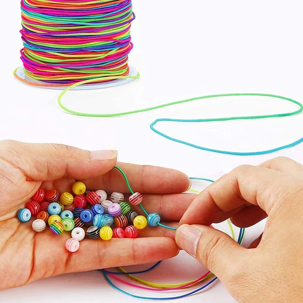 Premium Rainbow Nylon Jewelry-Making Cord – 0.5 mm, 150 Yards (Multicolor)