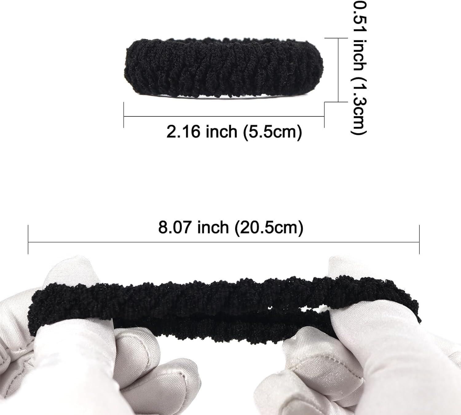 Set of 12 colorful braided hair ties for women and girls, thick elastic scrunchies with strong hold and no damage, ponytail holders by 7AGAT.