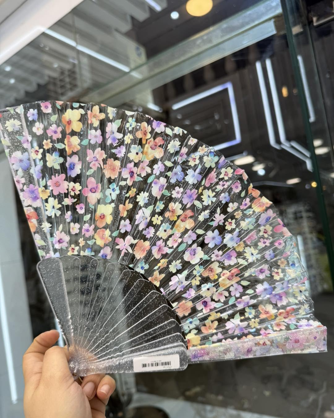 7AGAT classic Chinese style folding hand fan featuring intricate designs, ideal for line dance and popping performance.