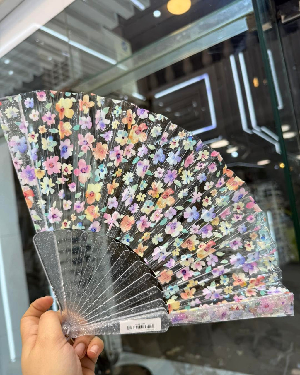 7AGAT classic Chinese style folding hand fan with intricate design, perfect for line dance and popping performance.