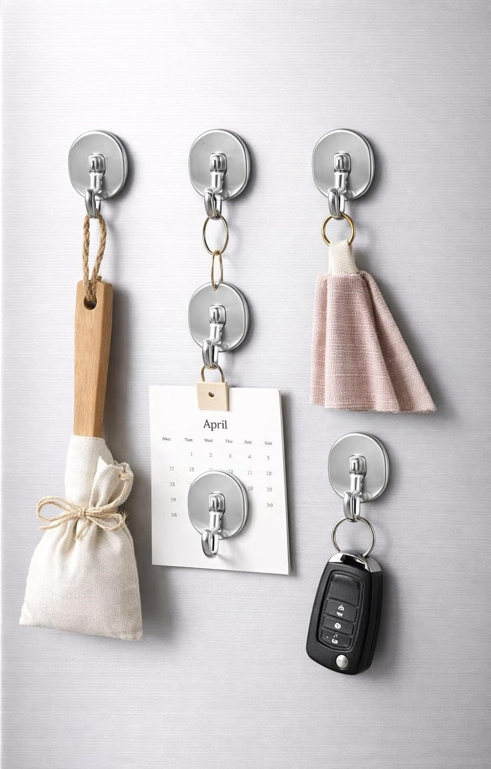 7AGAT heavy-duty waterproof adhesive wall hooks for bathroom, kitchen, bedroom, or door, no drilling needed, strong and reliable.