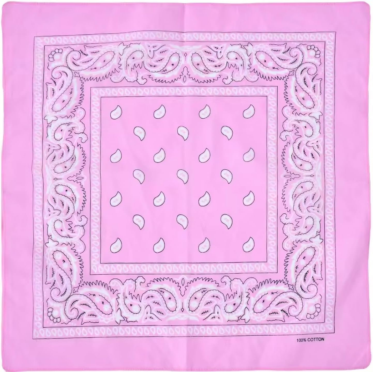 Unisex 7AGAT bandana versatile head scarf, neck wrap, face cover, and handkerchief made of lightweight fabric with colorful pattern.