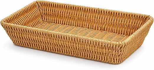 Hand woven basket by 7AGAT, natural elegant utensil holder for kitchen storage, organization, and decorative use