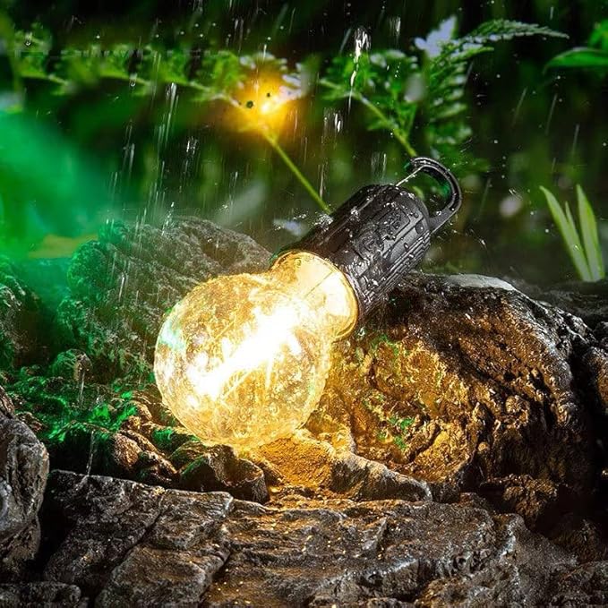 Rechargeable LED Light Bulb with Type-C Charging, 3 Lighting Modes and Hanging Hook for Home, Emergency and Camping