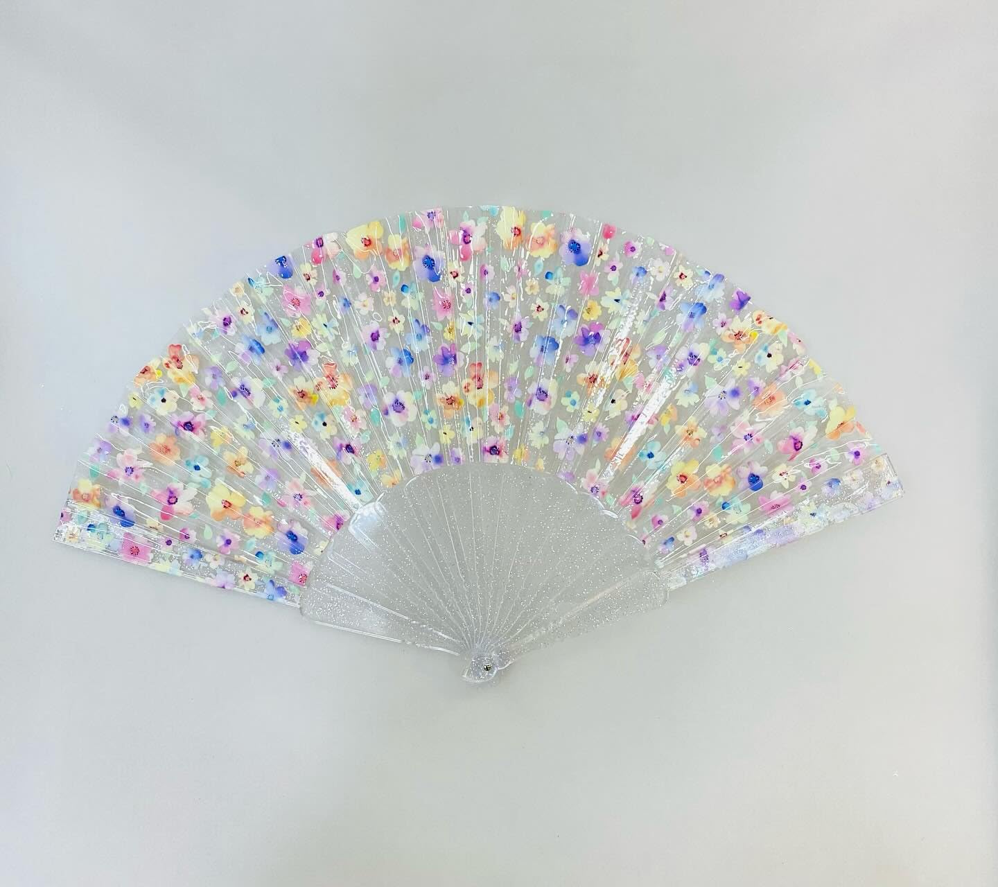 7AGAT classic Chinese style folding hand fan with intricate patterns, suitable for line dance and popping performance.