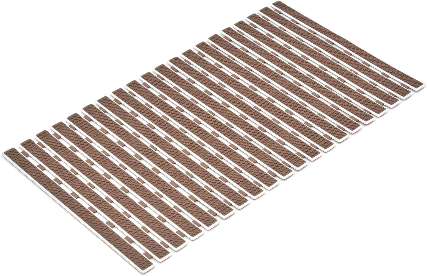 Black 7AGAT premium PVC anti-slip bath rug with suction cups, quick-drying, non-toxic, 70x38 cm for shower and tub safety.