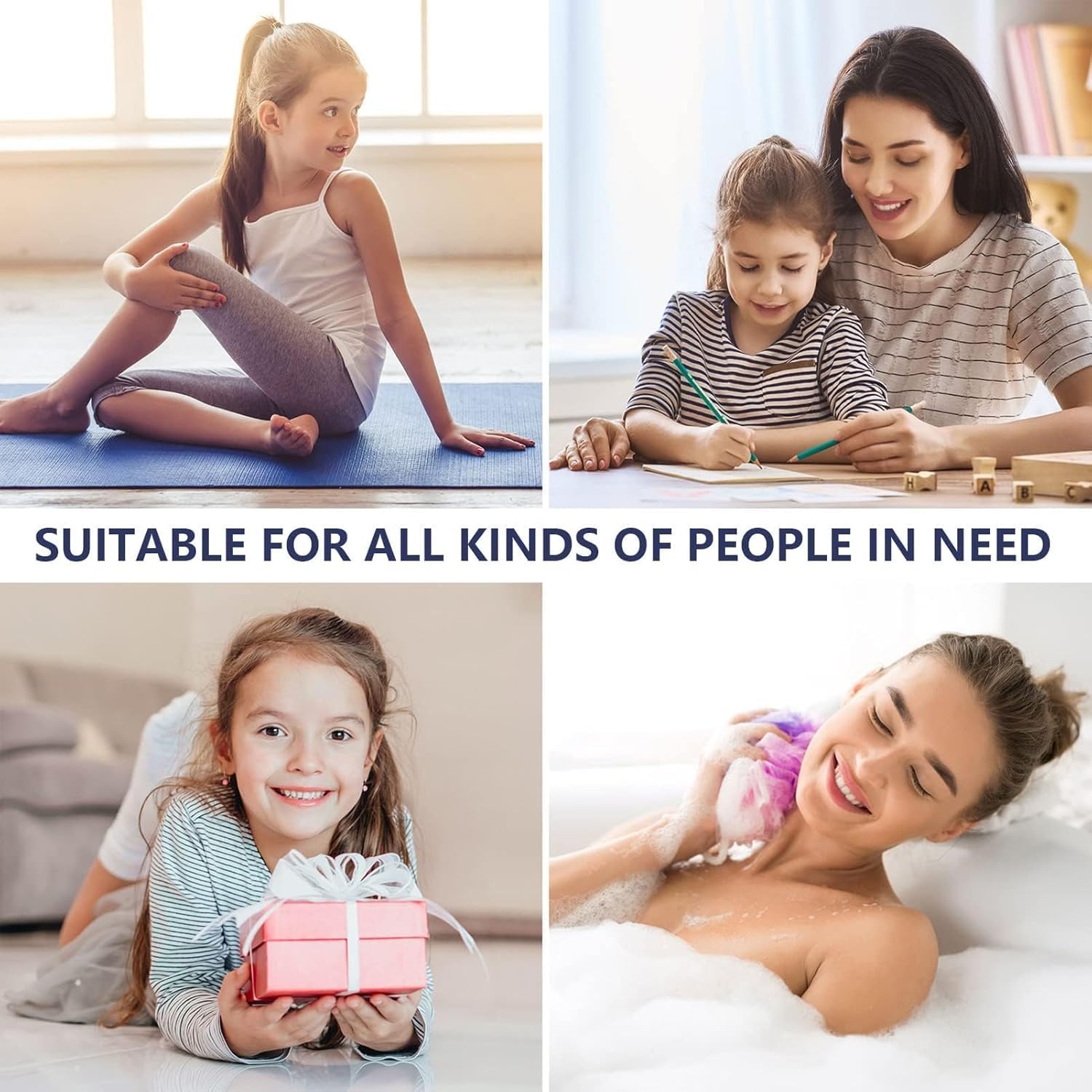 Seamless cotton elastic hair ties for women, thick ponytail holders by 7AGAT, gentle on hair and no damage, suitable for thick hair.