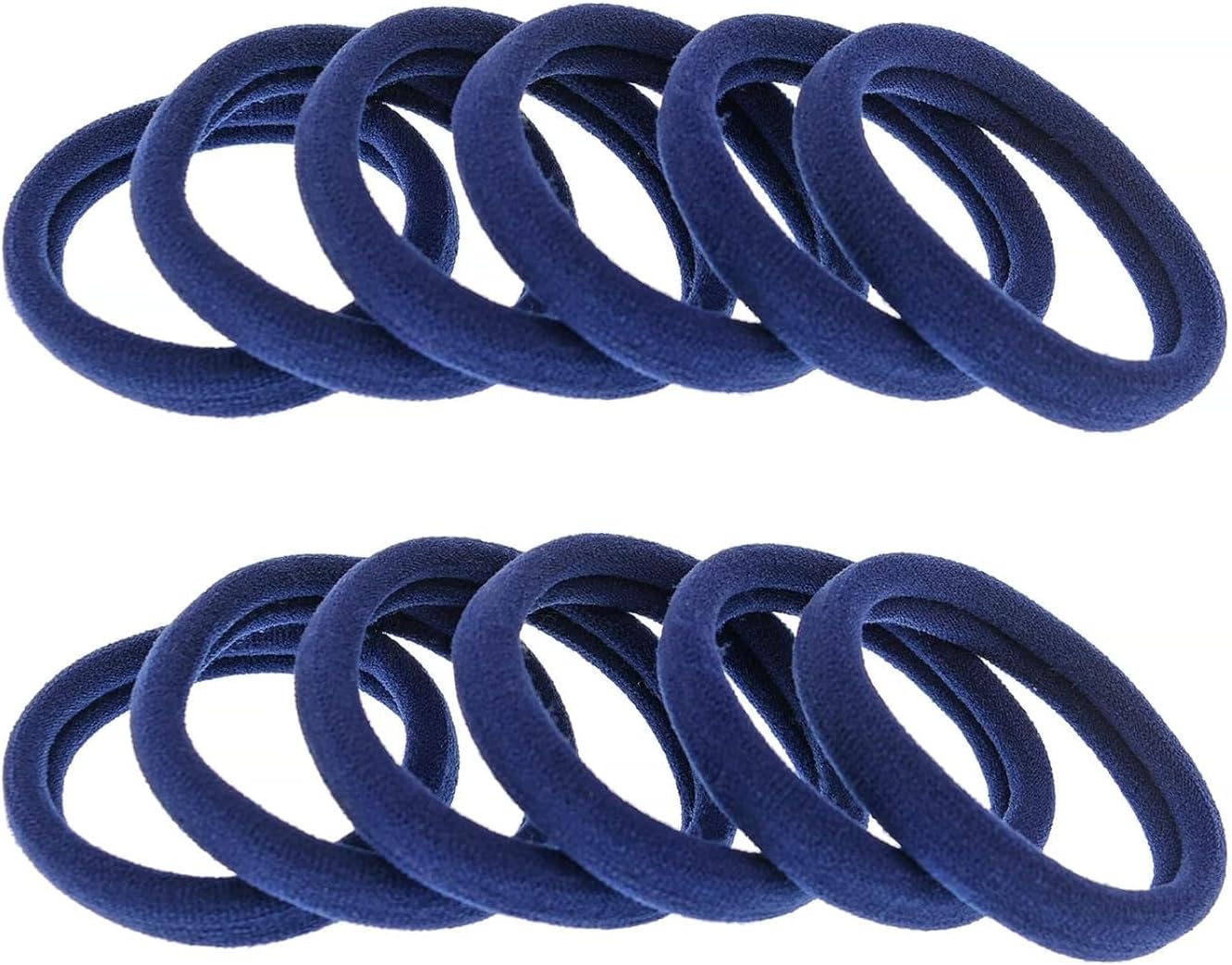 Seamless cotton elastic hair ties for women, thick ponytail holders from 7AGAT, gentle on hair with no damage.