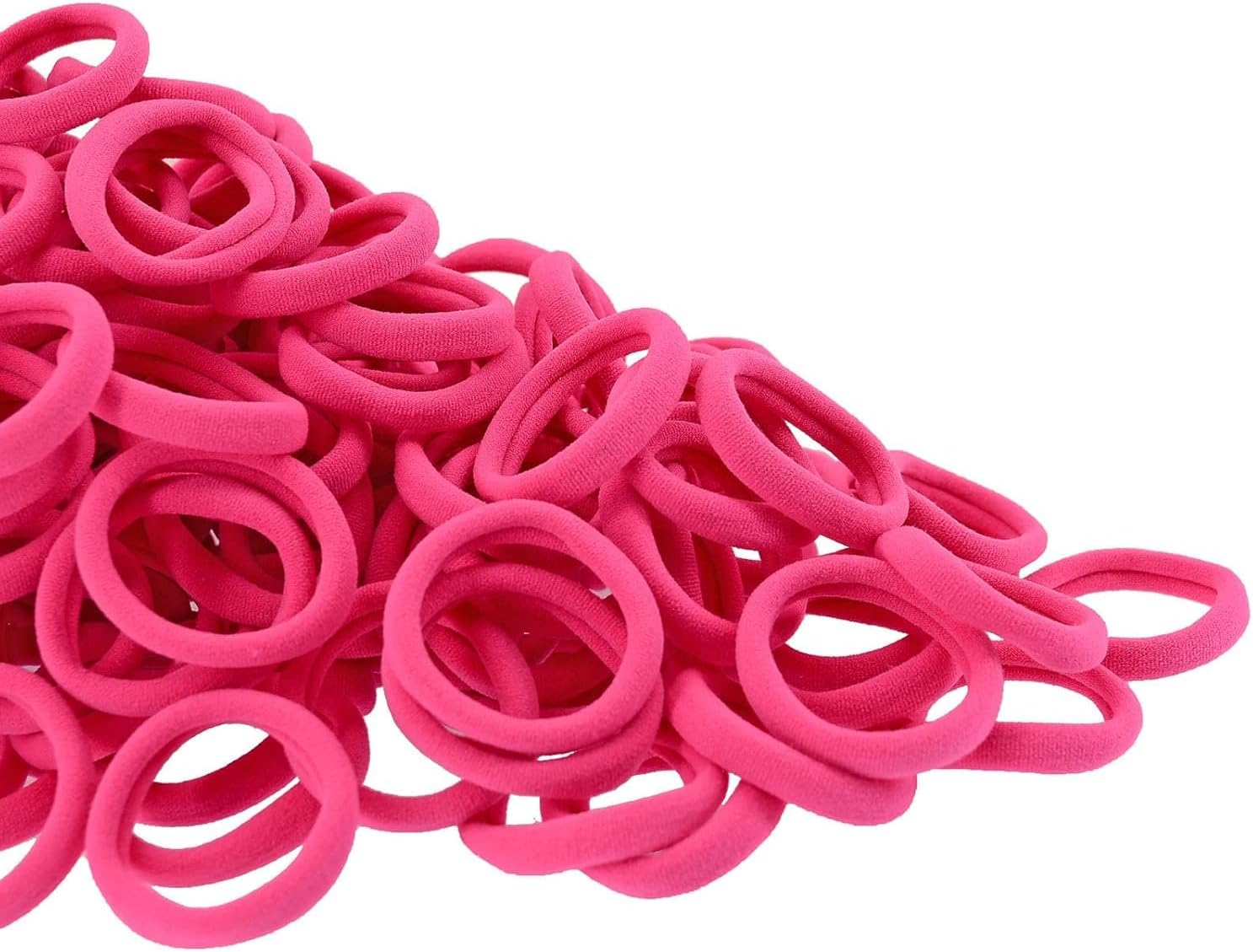 Seamless cotton elastic hair ties for women, thick ponytail holders by 7AGAT, gentle on hair and damage-free.