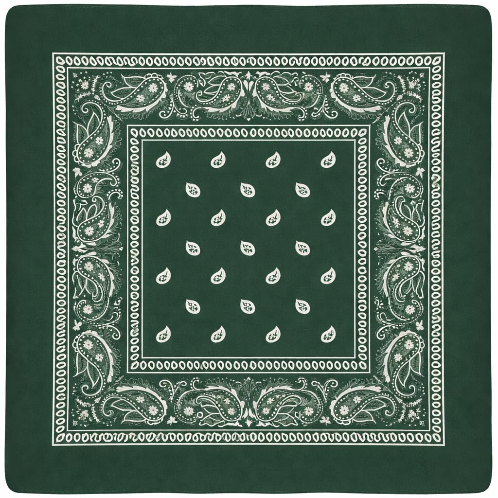 Unisex 7AGAT bandana versatile head scarf, neck wrap, face cover, and handkerchief made of lightweight fabric.