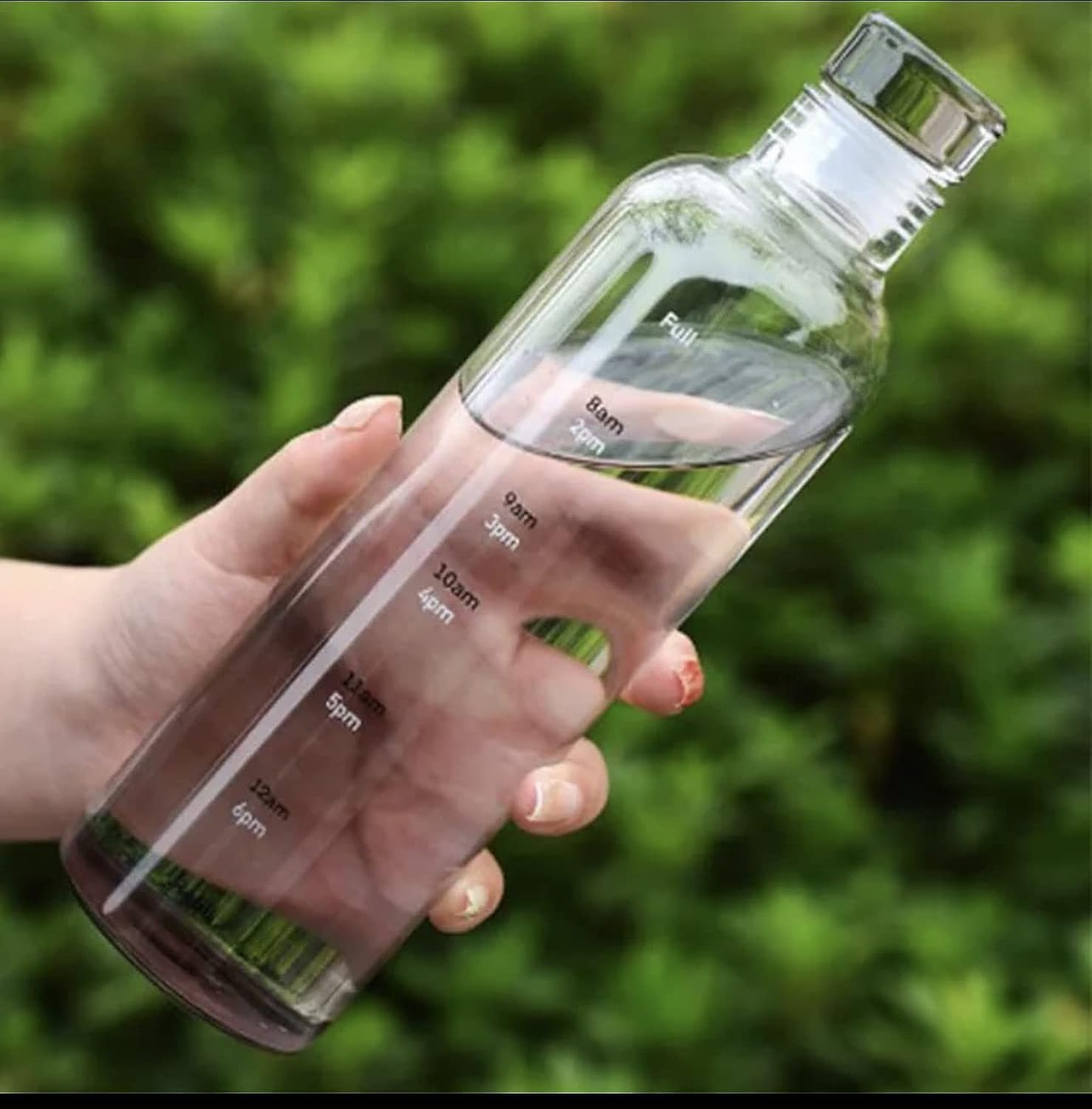 500ml Clear Time Scale Water Bottle, Reusable Leak-Proof Plastic Bottle for Sports, Gym & Fitness – Random Color