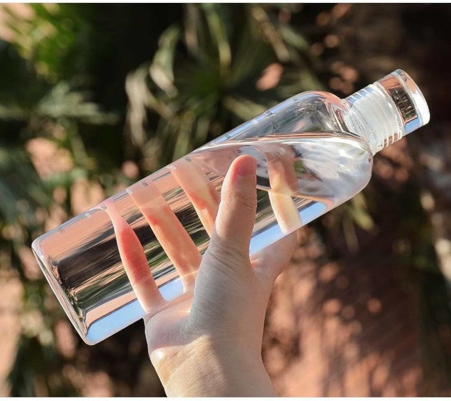 500ml Clear Time Scale Water Bottle, Reusable Leak-Proof Plastic Bottle for Sports, Gym & Fitness – Random Color
