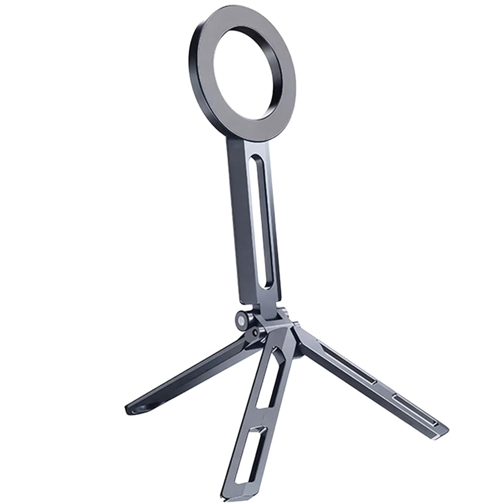 7AGAT MagSafe magnetic phone mount with foldable design, tripod mount, ideal for photography, filming, and content creation.