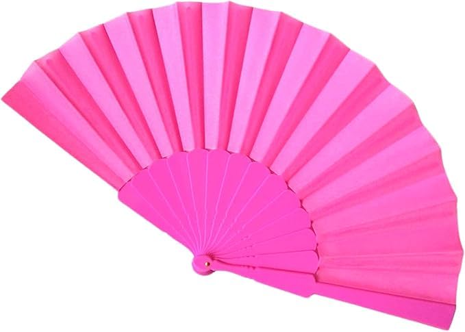 Elegant 7AGAT classic silk fabric handheld folding fan with intricate designs, ideal for weddings, parties, and cultural performances.