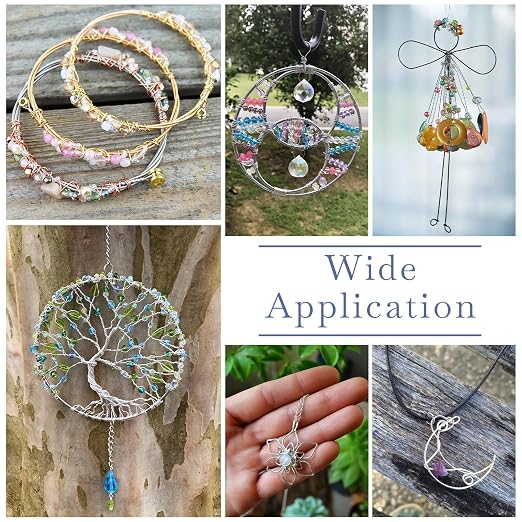 Collage of various jewelry pieces with 'Wide Application' text