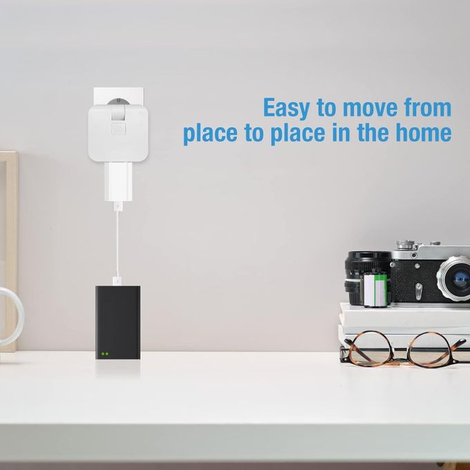 180 Degree Swivel Socket Converter Compact Power Adapter for Home, Office & Travel - White
