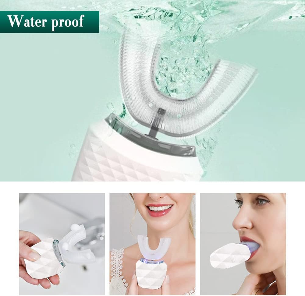 Product being used with water splashing around it, labeled 'Water proof'.
