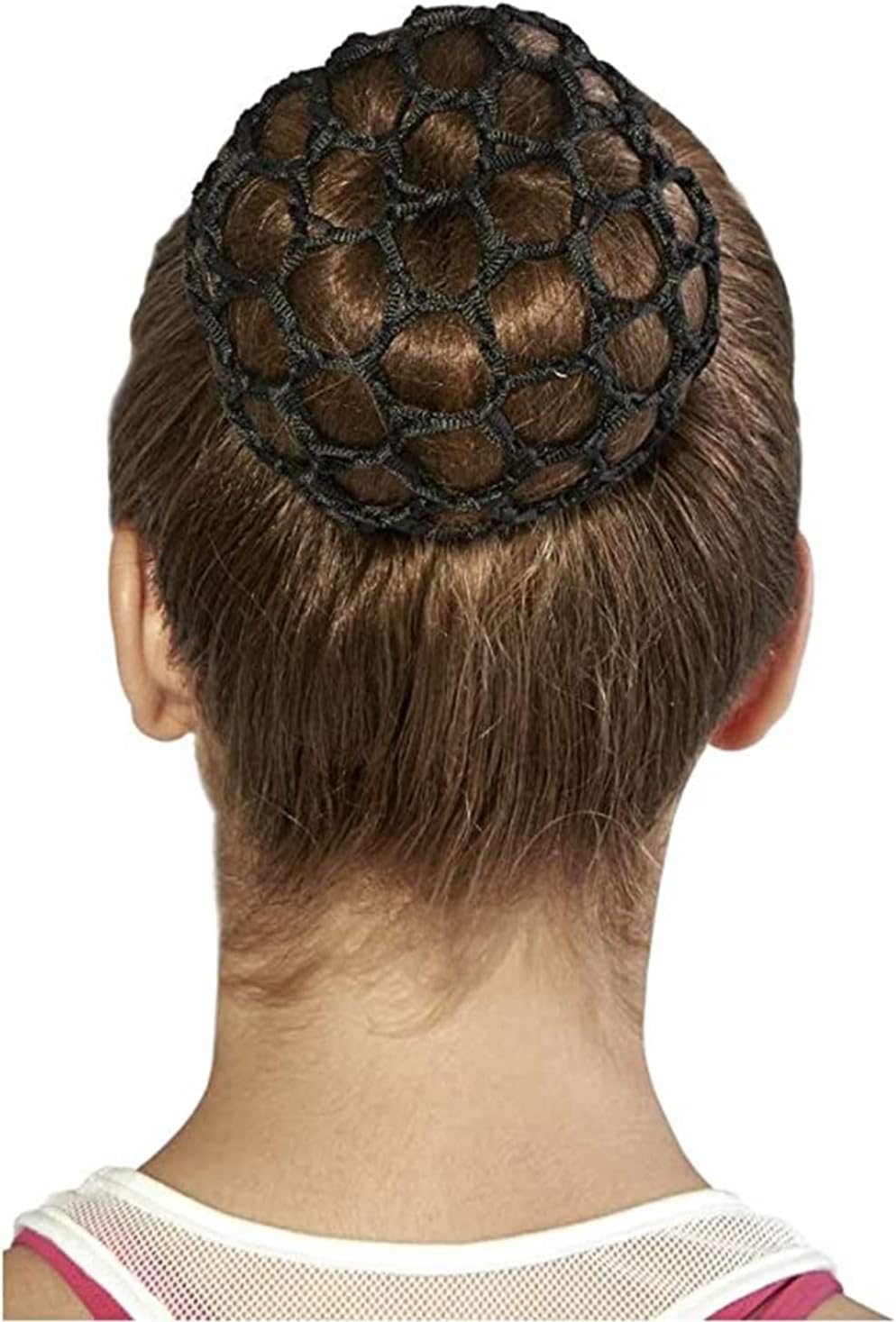 شبكة شعر مرنة للكعكة، غطاء شعر شبكي نايلون خفيف للاستخدام المهني واليومي - 3 قطع