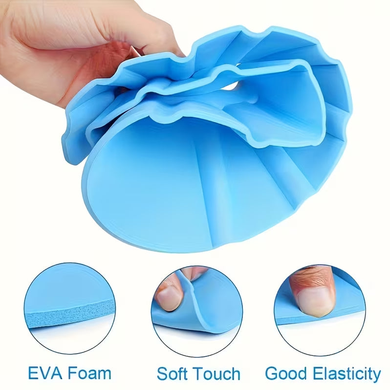 Adjustable Kids Shower Cap with Ear Protection – Water-Resistant EVA Bath Visor for Hair Washing