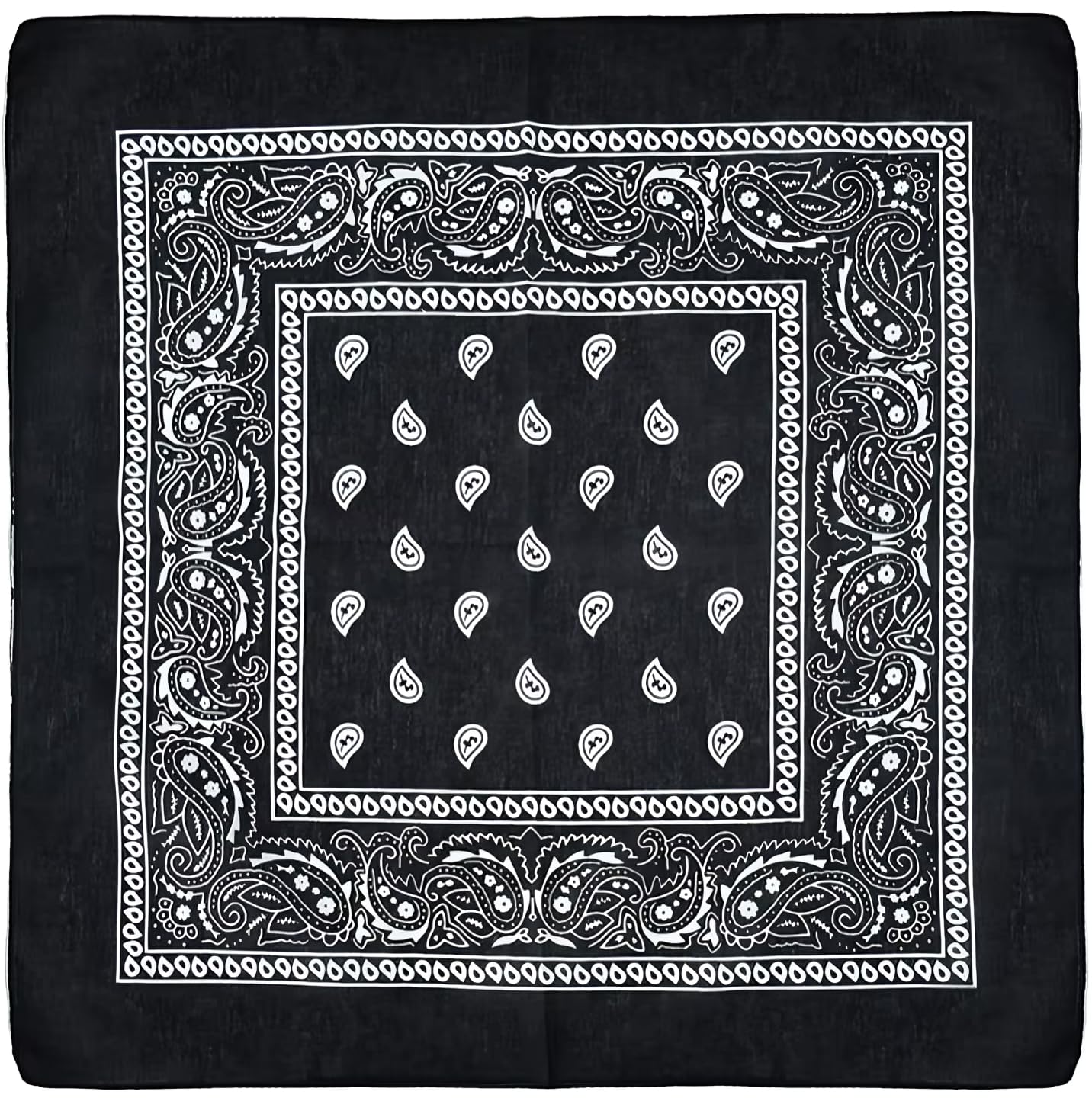Unisex 7AGAT bandana scarf used as head wrap, neck covering, face mask, or handkerchief, made of lightweight fabric.
