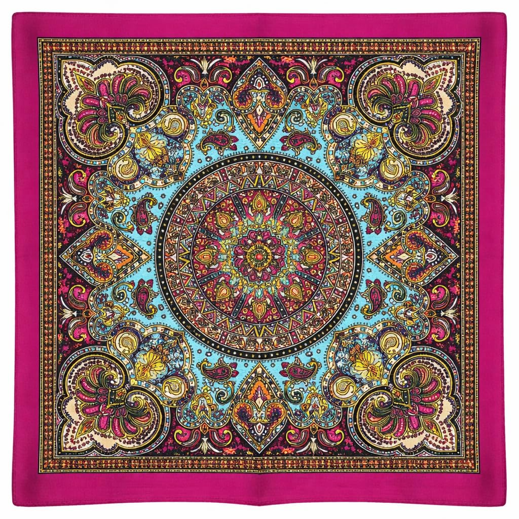 Unisex 7AGAT bandana versatile head scarf, neck wrap, face cover, and handkerchief made of lightweight fabric.