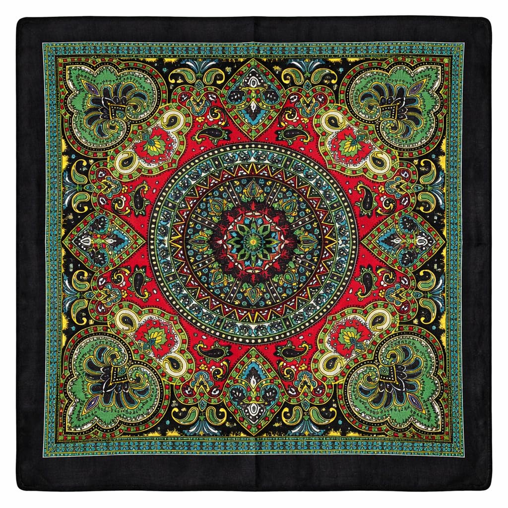Unisex 7AGAT bandana and head scarf worn as a face cover and neck wrap, made of lightweight fabric, versatile and stylish.