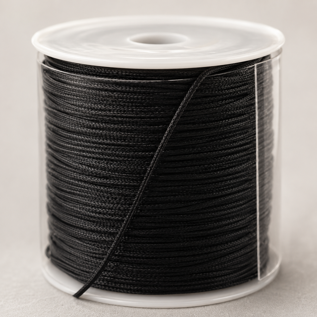 Nylon Thread Spool 0.5mm x 50m for Beading, Bracelets, Jewelry Making and DIY Crafts