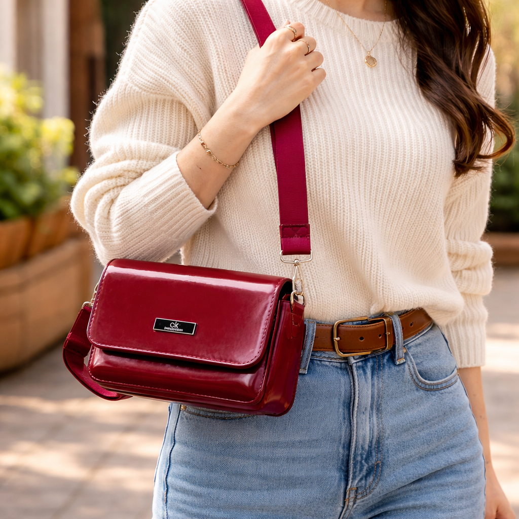 Stylish 7AGAT women's handbag with shoulder and crossbody straps, versatile purse for casual or evening use.