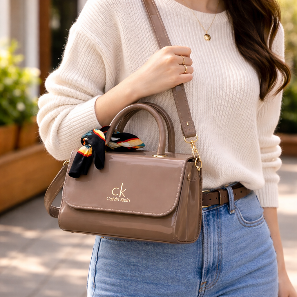 7AGAT women's fashion handbag, stylish shoulder and crossbody purse with sleek design for casual and evening occasions.