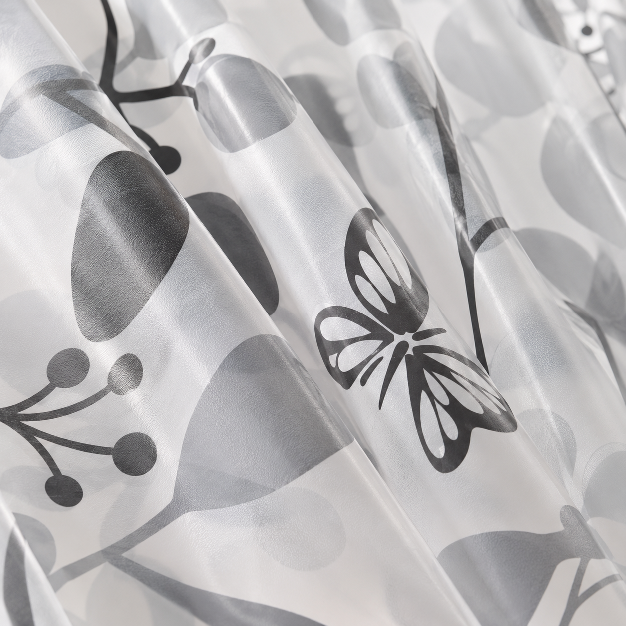 Waterproof bathroom shower curtain by 7AGAT with modern design, 12 hooks, ideal for home and hotel use.